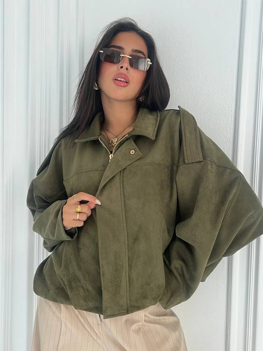 Seude jacket olive