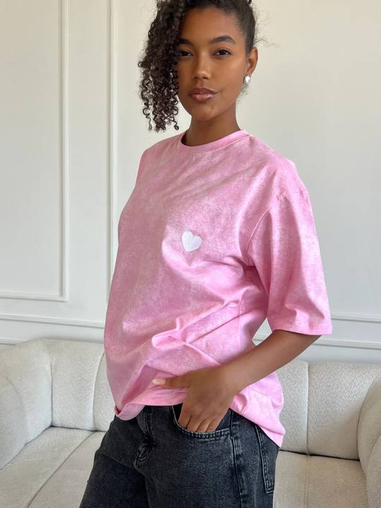 I HEART YOU TEE BABY PINK