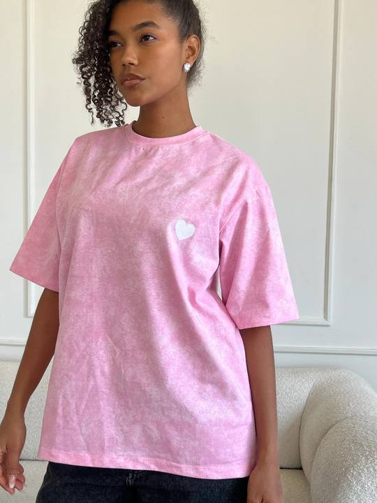 I HEART YOU TEE BABY PINK