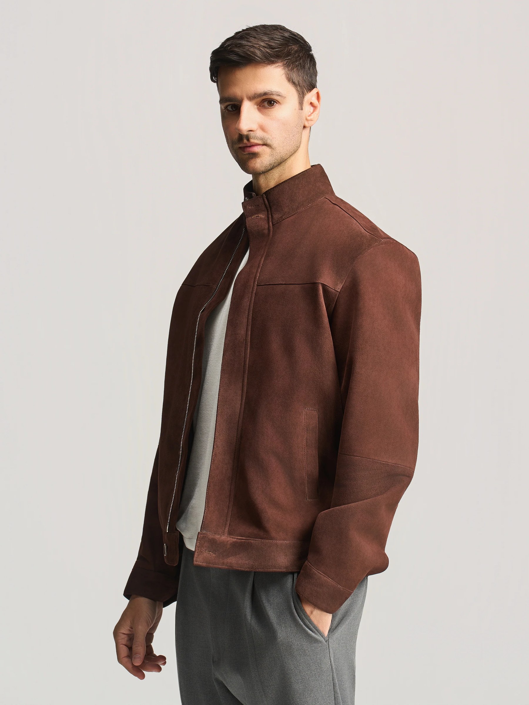 Suede Leather Jacket