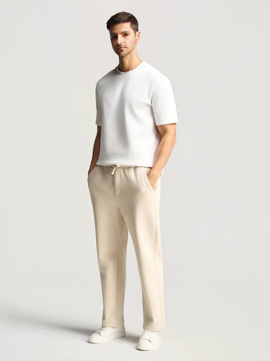 Beige Essential Relaxed Pants