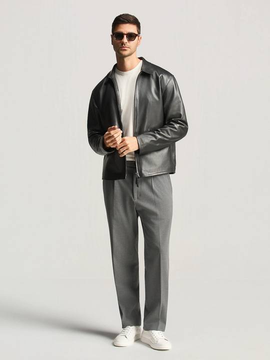 NAPPA LEATHER RELAXED FIT JACKET