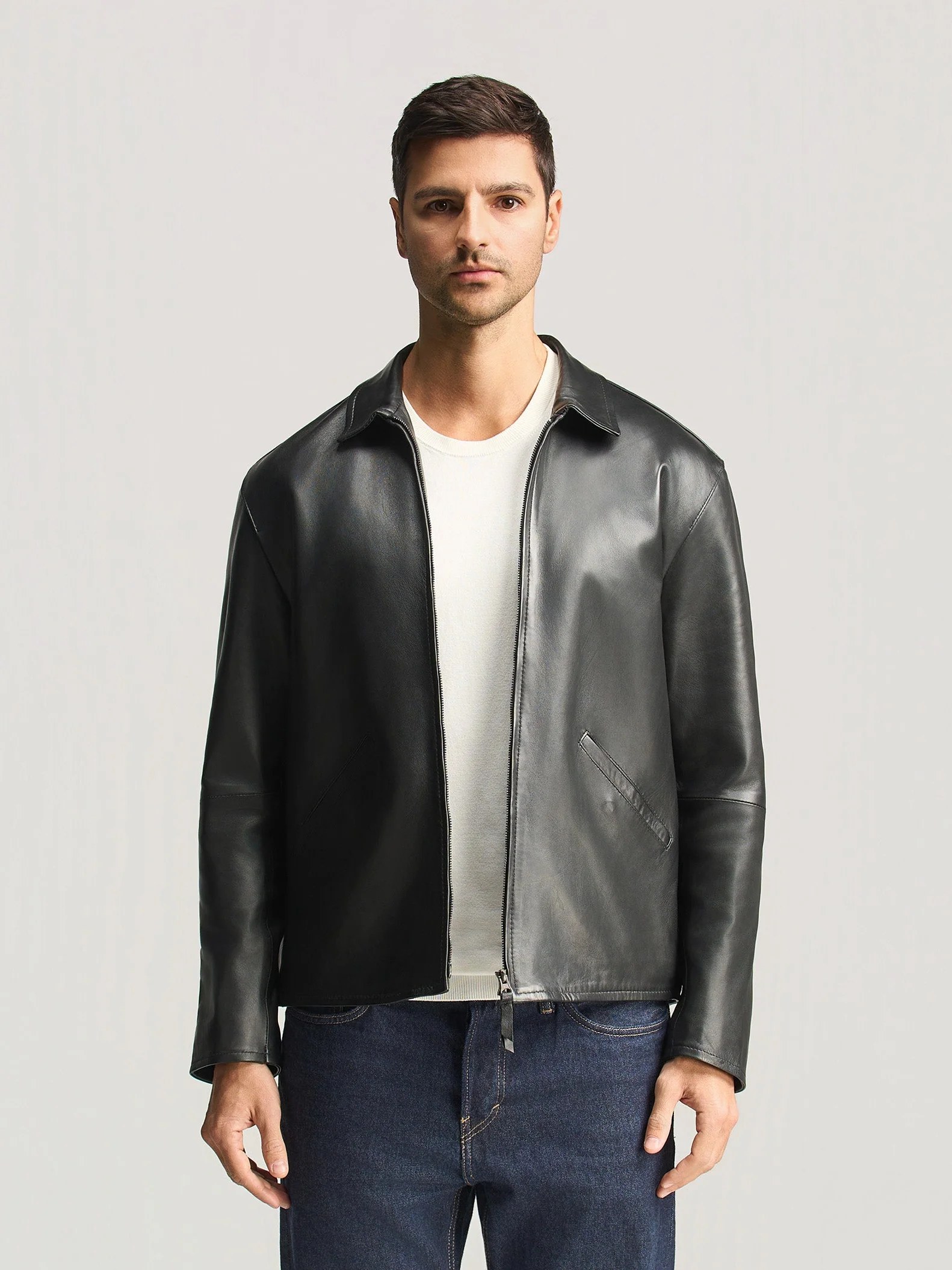 NAPPA LEATHER RELAXED FIT JACKET