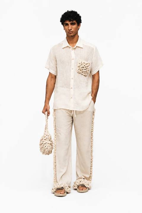 WOVEN POCKET SHIRT