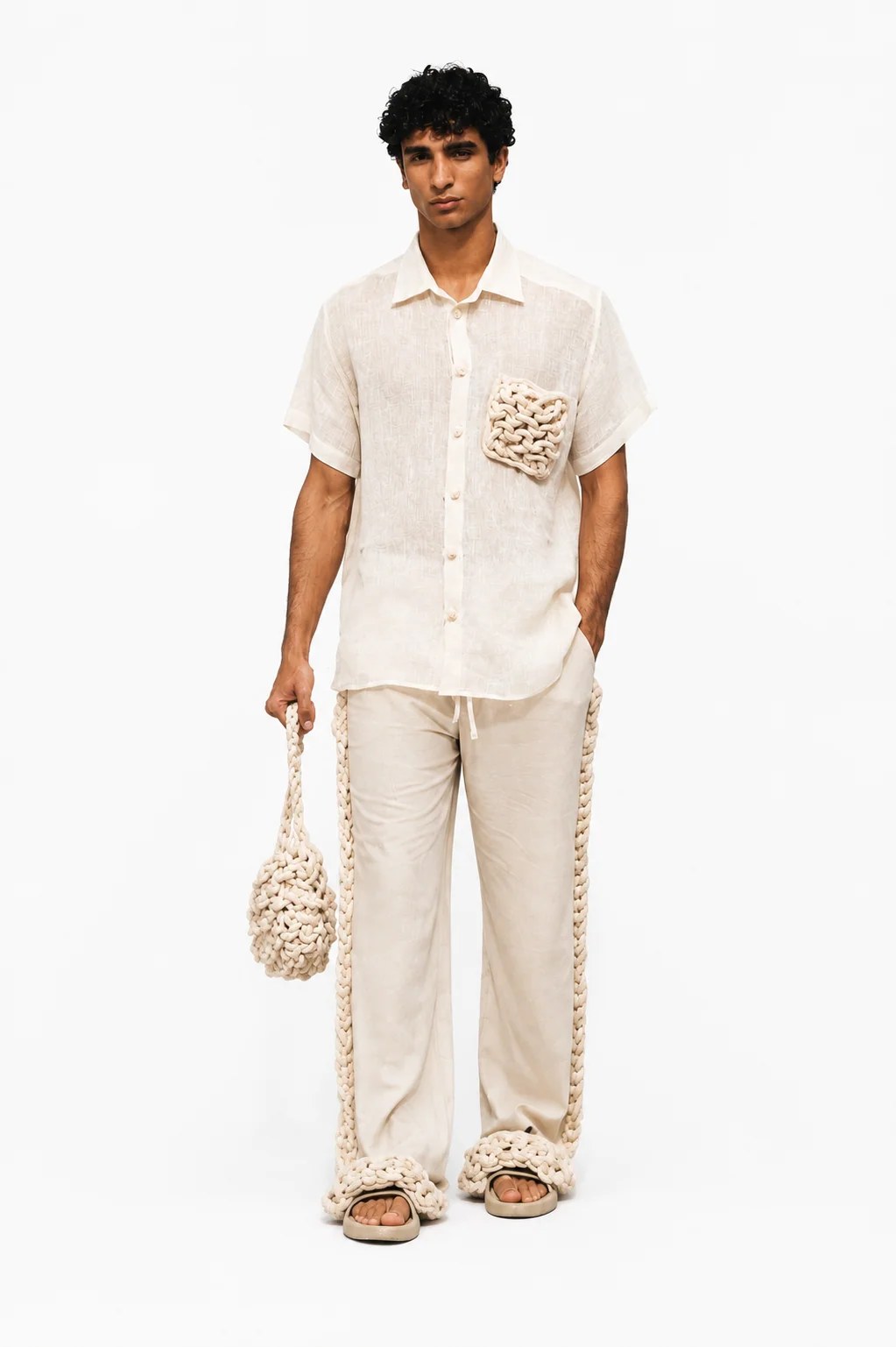 WOVEN POCKET SHIRT