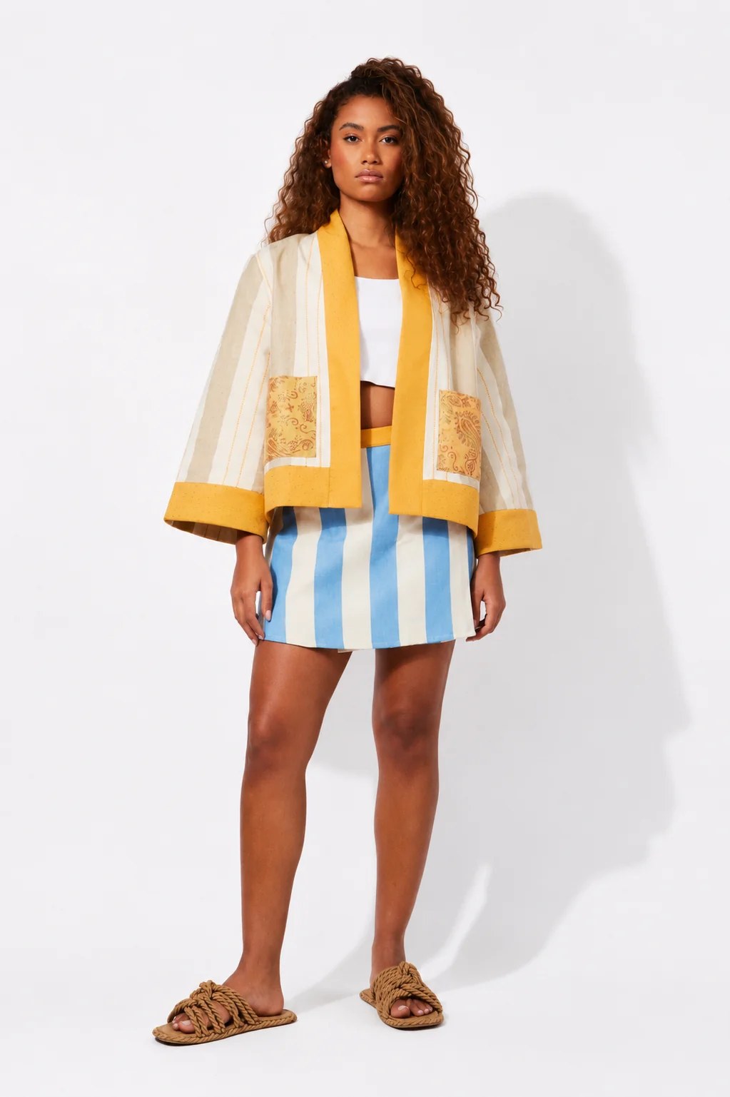SUN LINE KIMONO JACKET