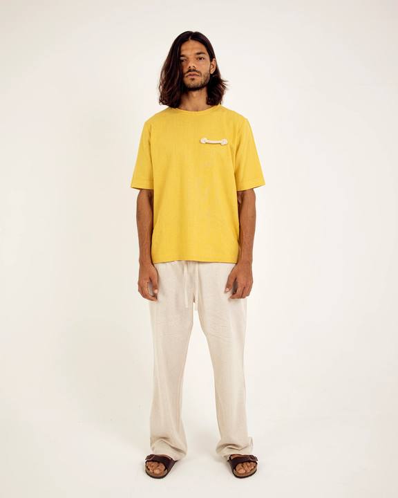 OVERSIZED LINEN T-SHIRT