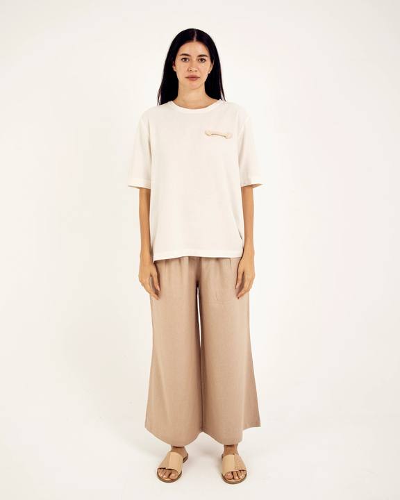 OVERSIZED LINEN T-SHIRT