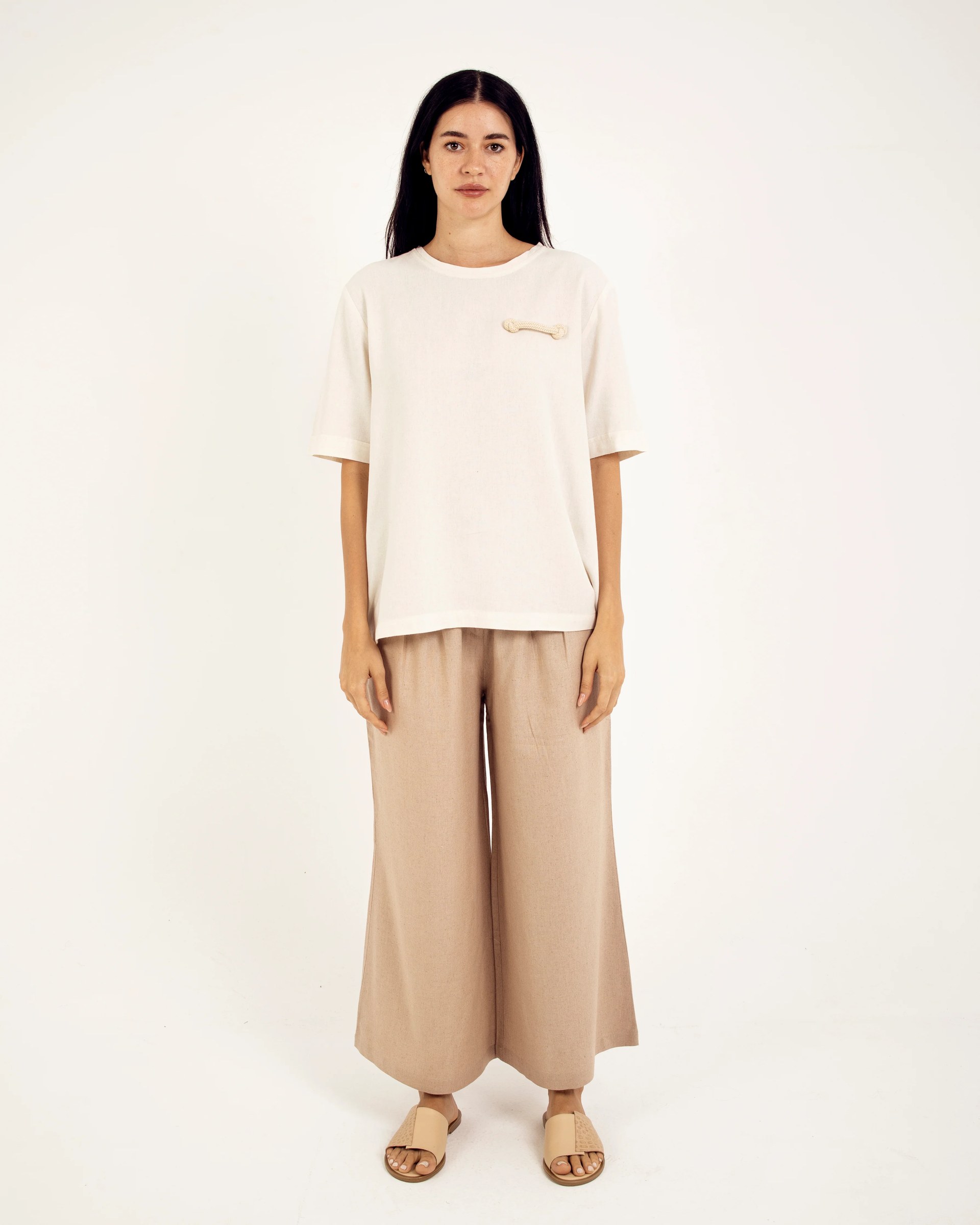 OVERSIZED LINEN T-SHIRT