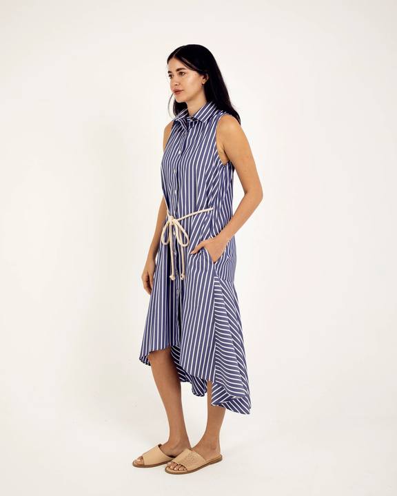 HIGH-LOW MIDI DRESS