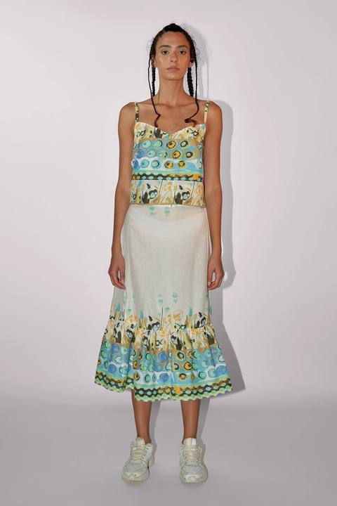 SLEEVELESS MIDI SET
