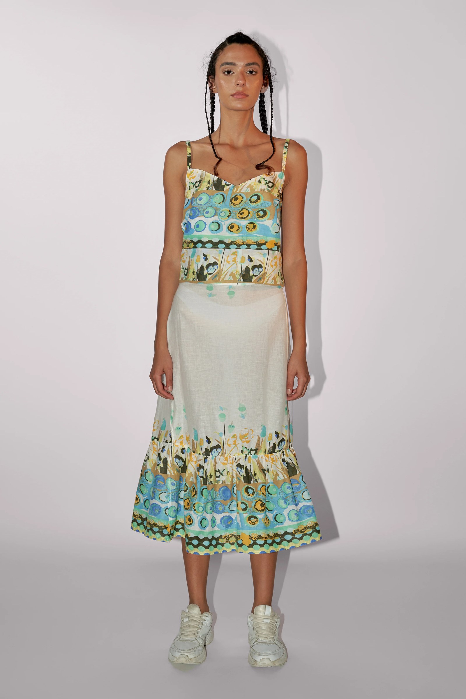 SLEEVELESS MIDI SET