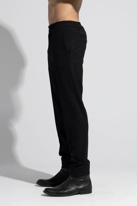 REGULAR-FIT WOOL PANTS