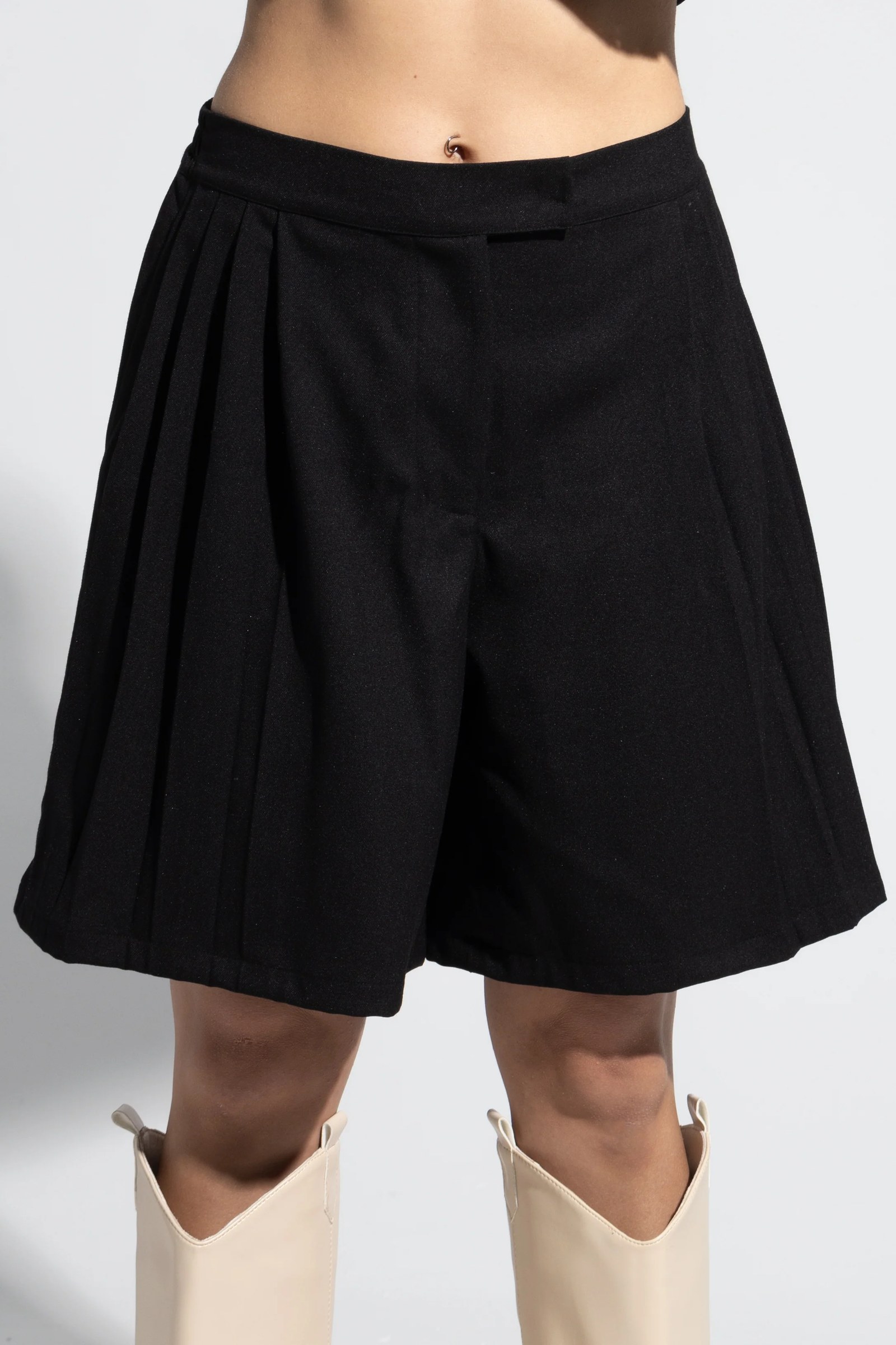 Pleated Shorts