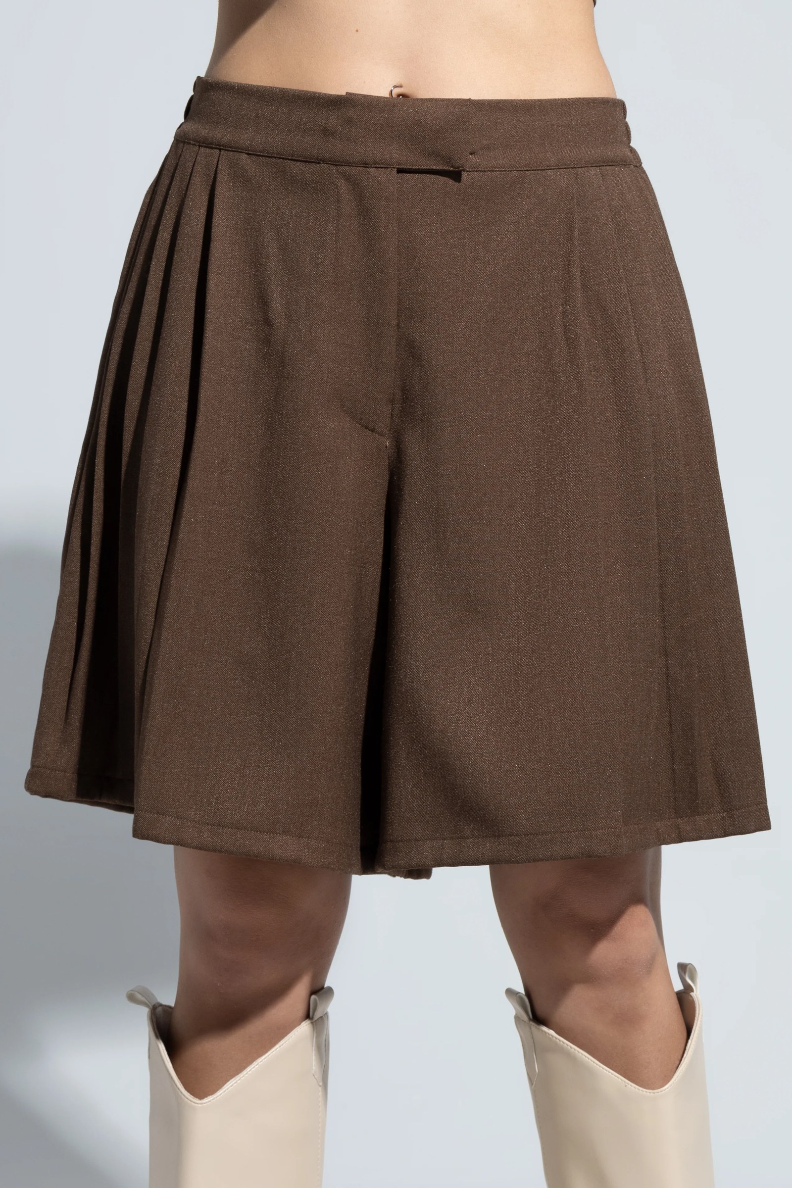 Pleated Shorts