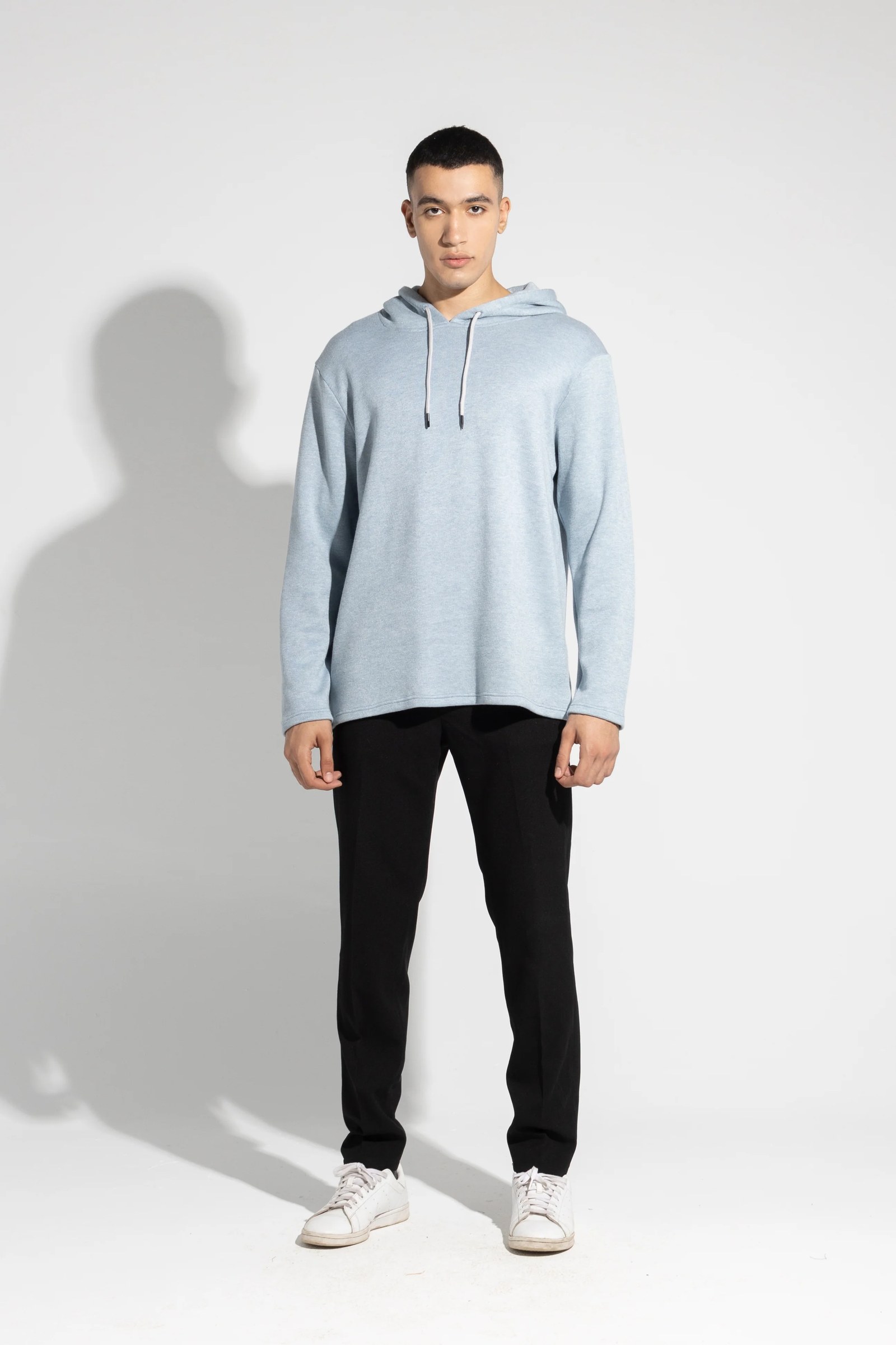 OVERSIZED-FIT WOOL KNIT HOODIE