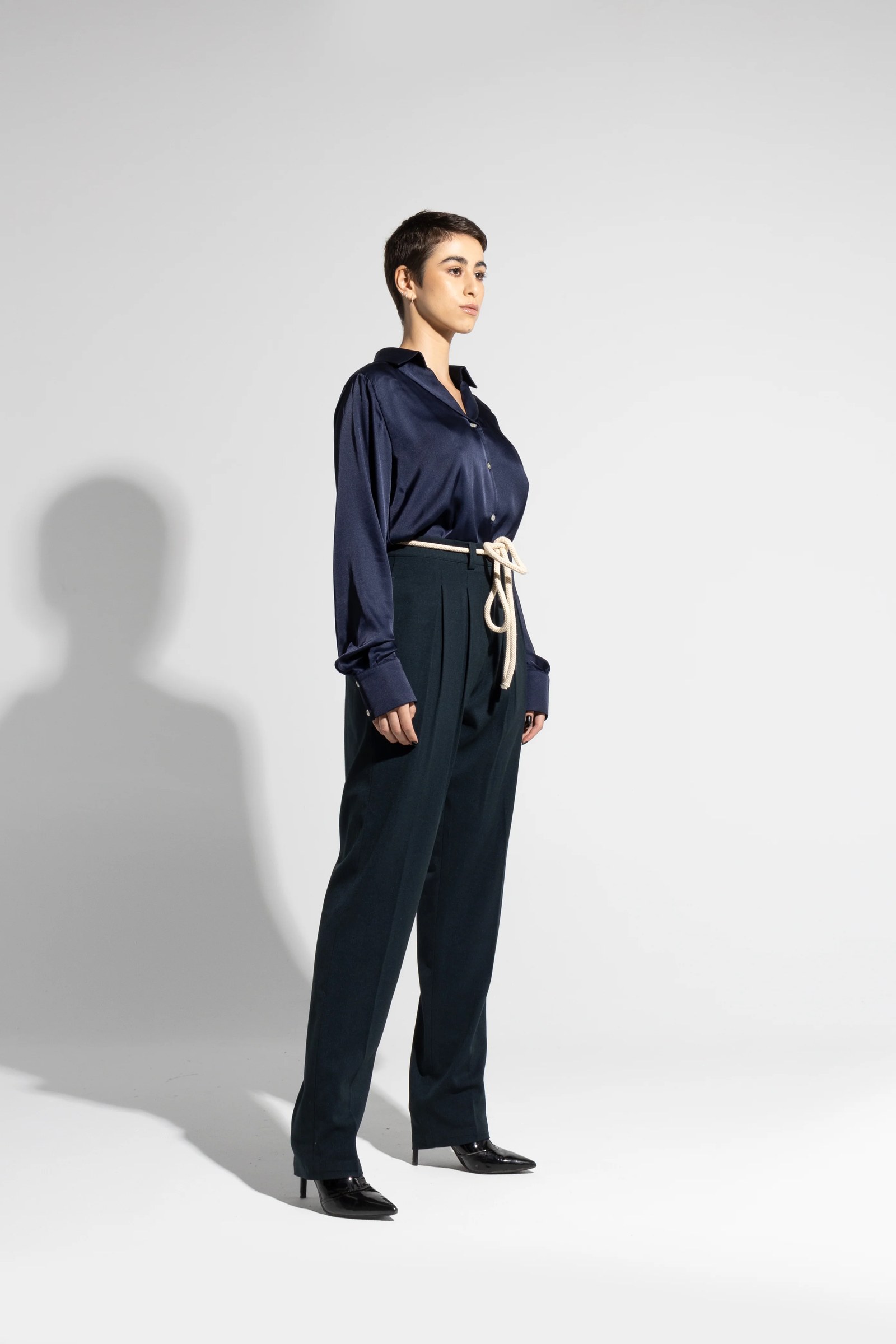 Collared Silk Shirt