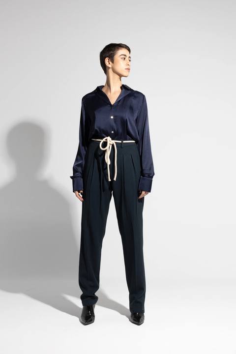 Collared Silk Shirt