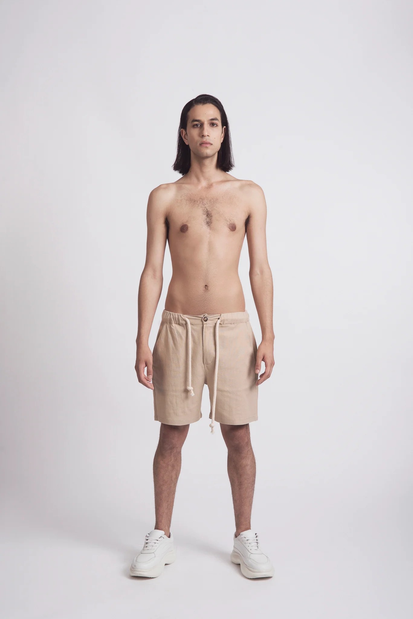 RELAXED LINEN SHORTS