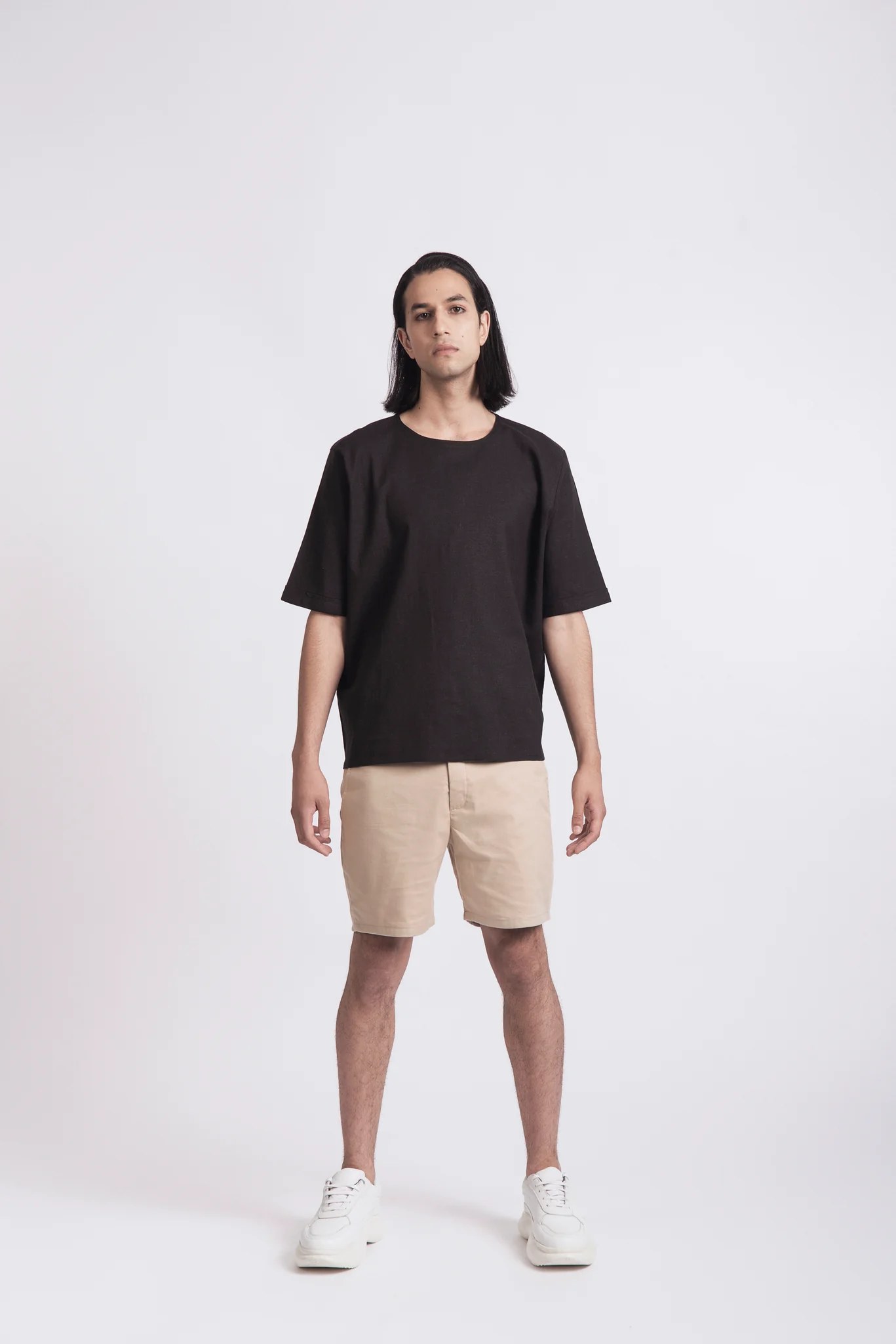 OVERSIZED LINEN T-SHIRT