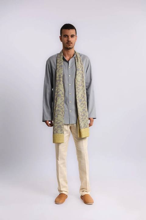 Refined Egyptian cotton voile shirt