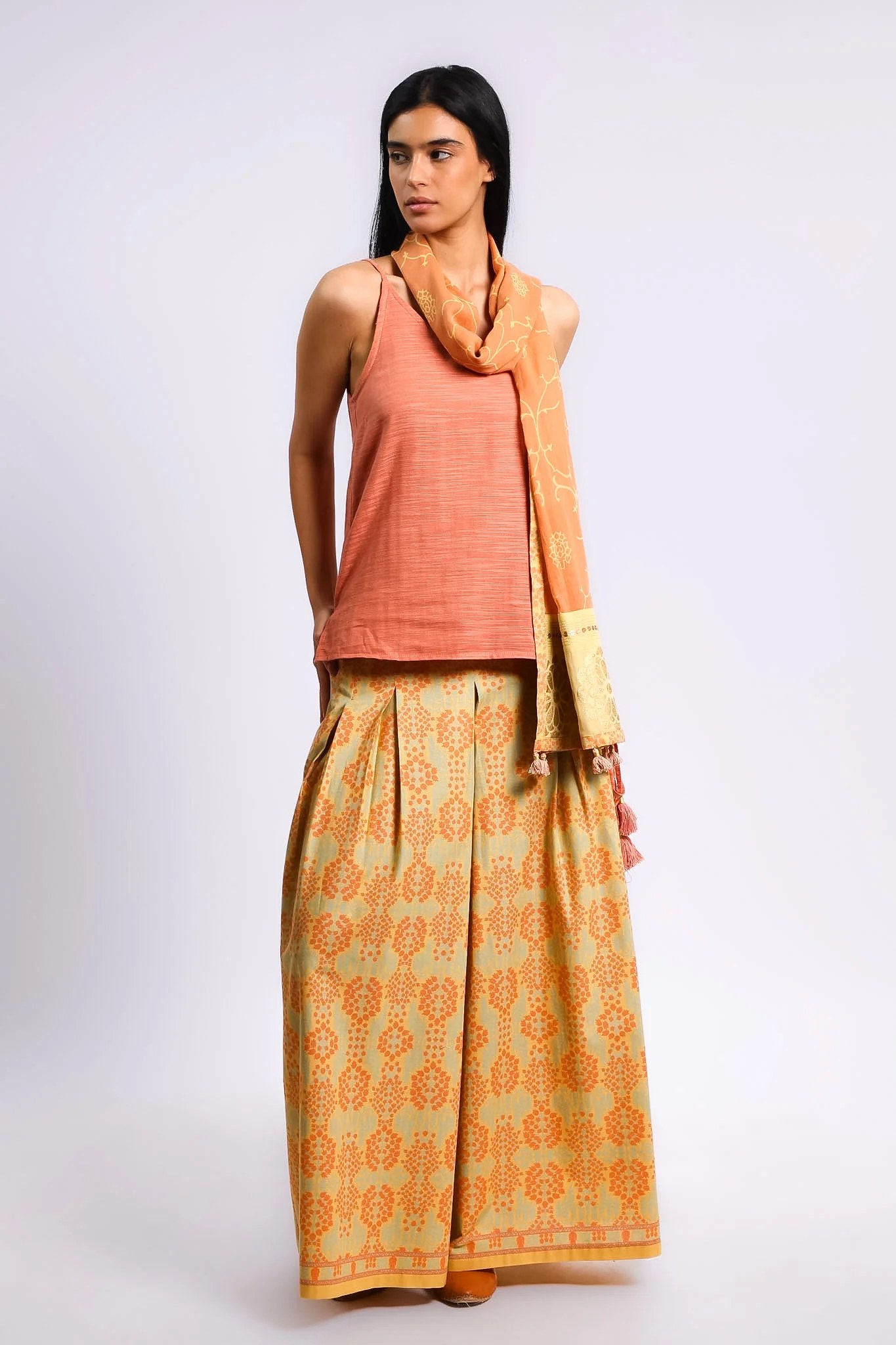 Soft allure top in Egyptian cotton slub