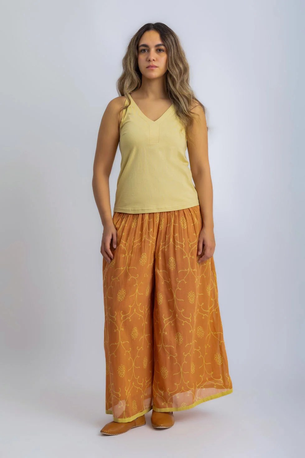 Egyptian cotton jersey tank top