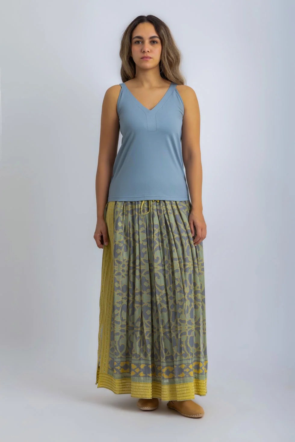 Egyptian cotton jersey tank top