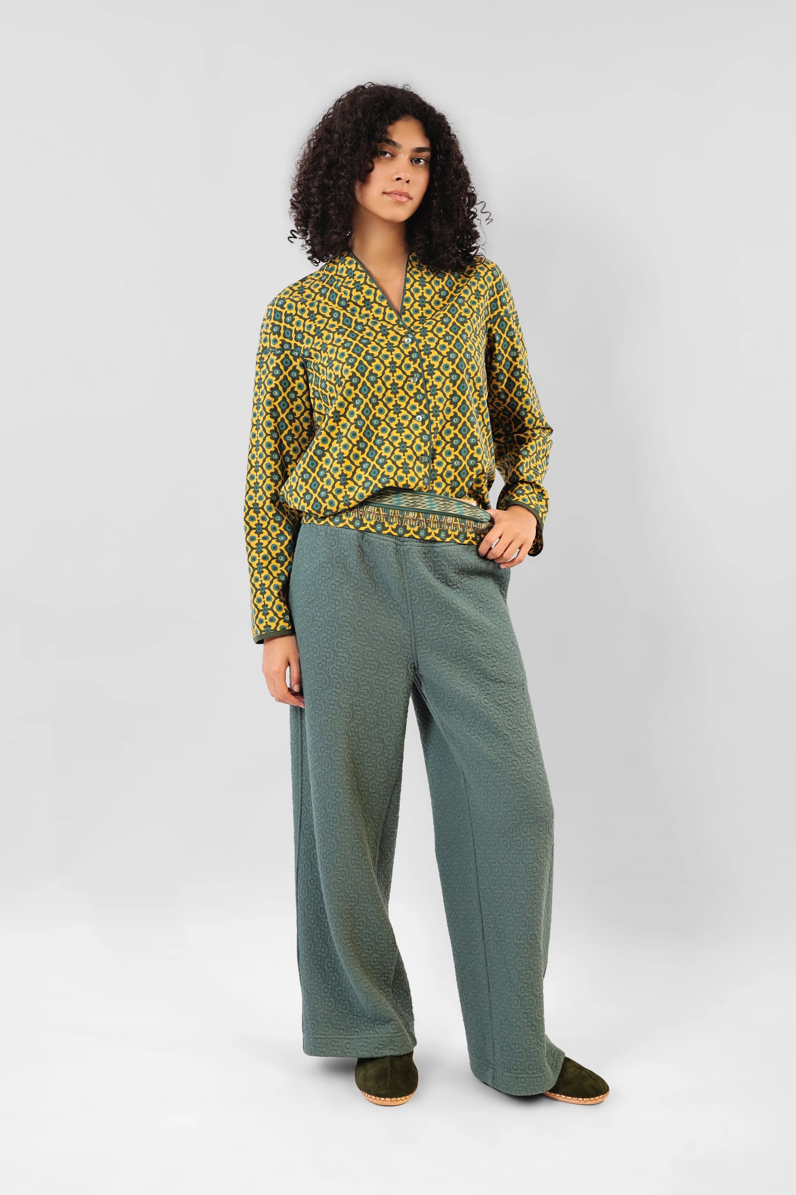 Belt in multi colored printed cotton fabrics