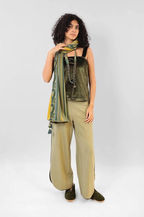 Reversible short top with thick straps