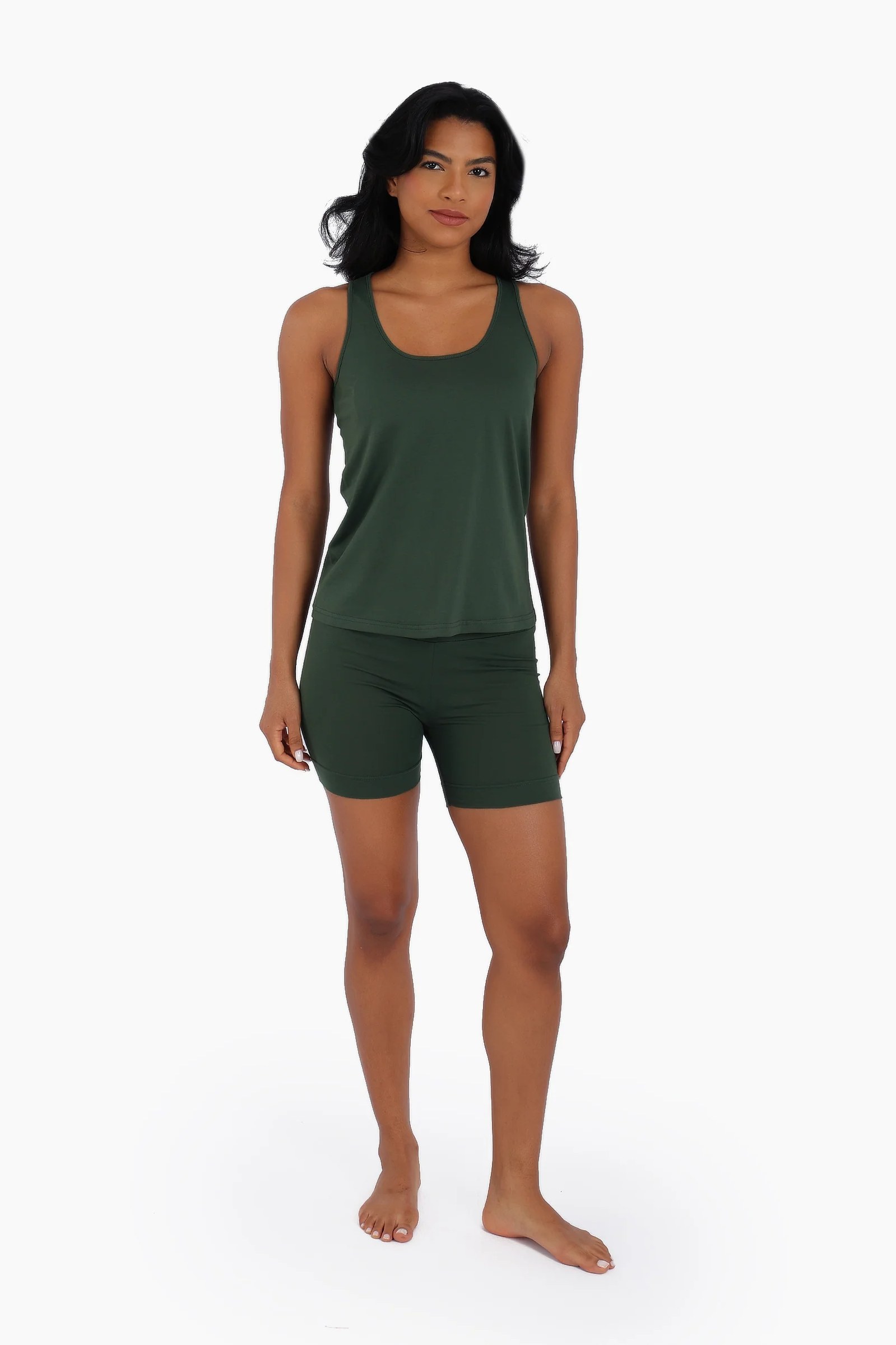 Tank top in cotton jersey