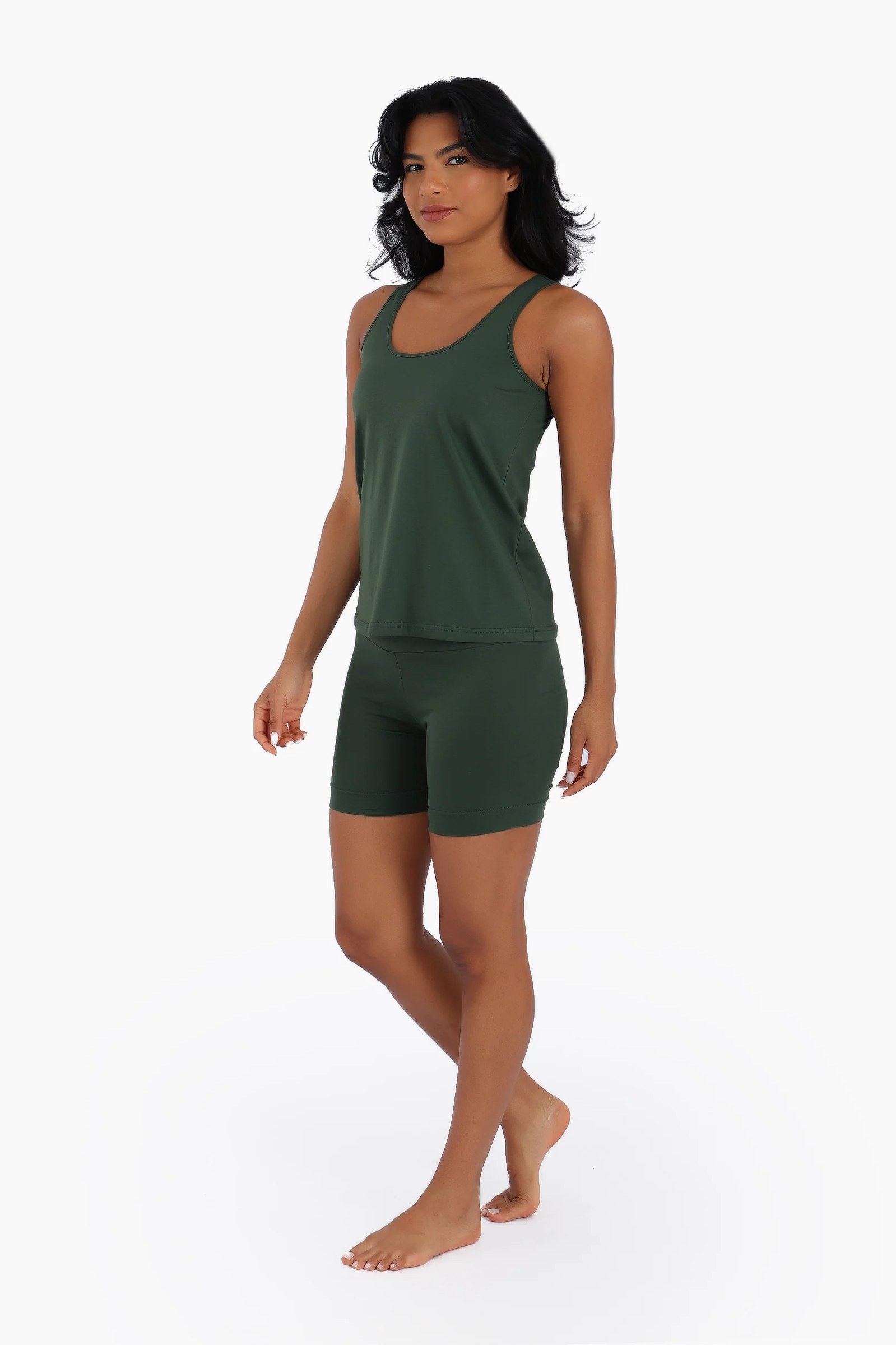 Lining shorts in cotton jersey, with elastic waist
