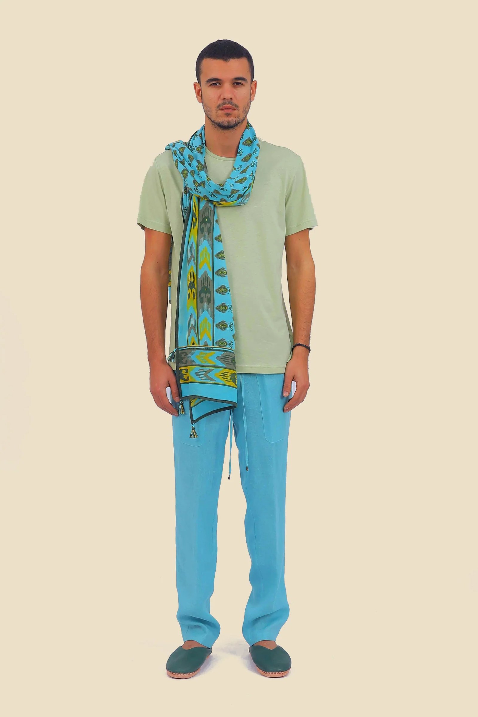 T-Shirt in Egyptian cotton jersey with round neckline
