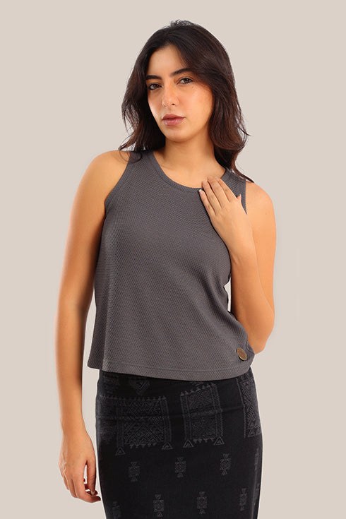 Round neck sleeveless Tank Top