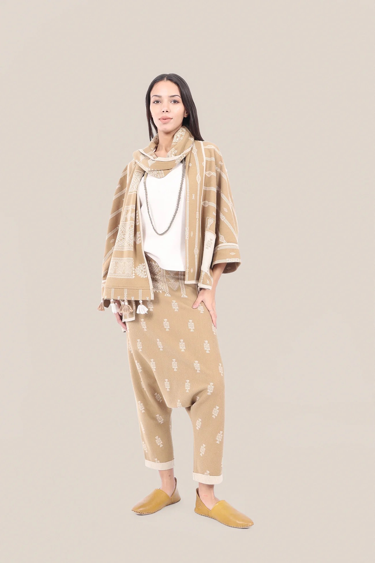 Striped patterned jacquard jacket