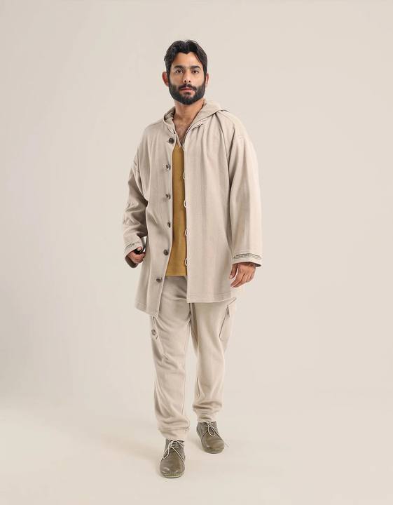 Jacket with stand up collar
