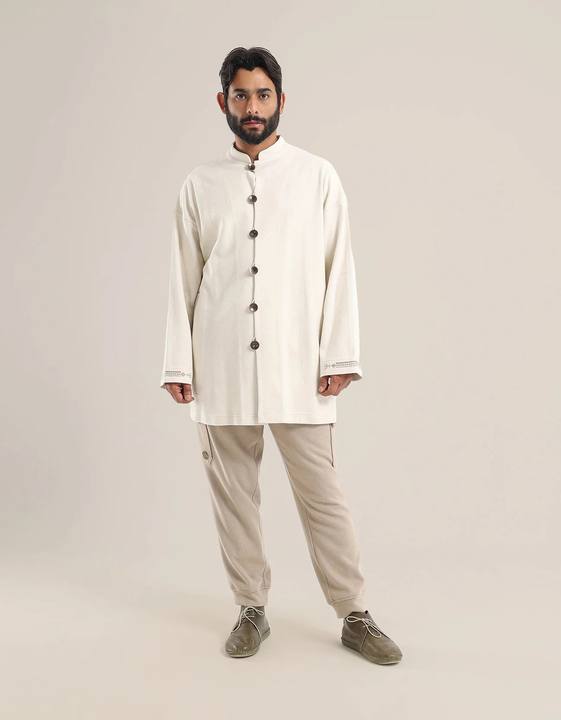 Jacket with stand up collar
