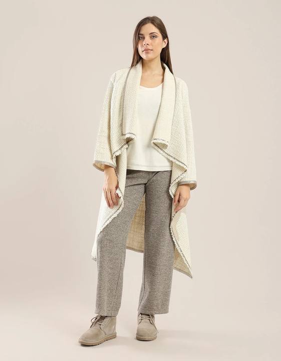 Straight leg pants in ribbed tricot
