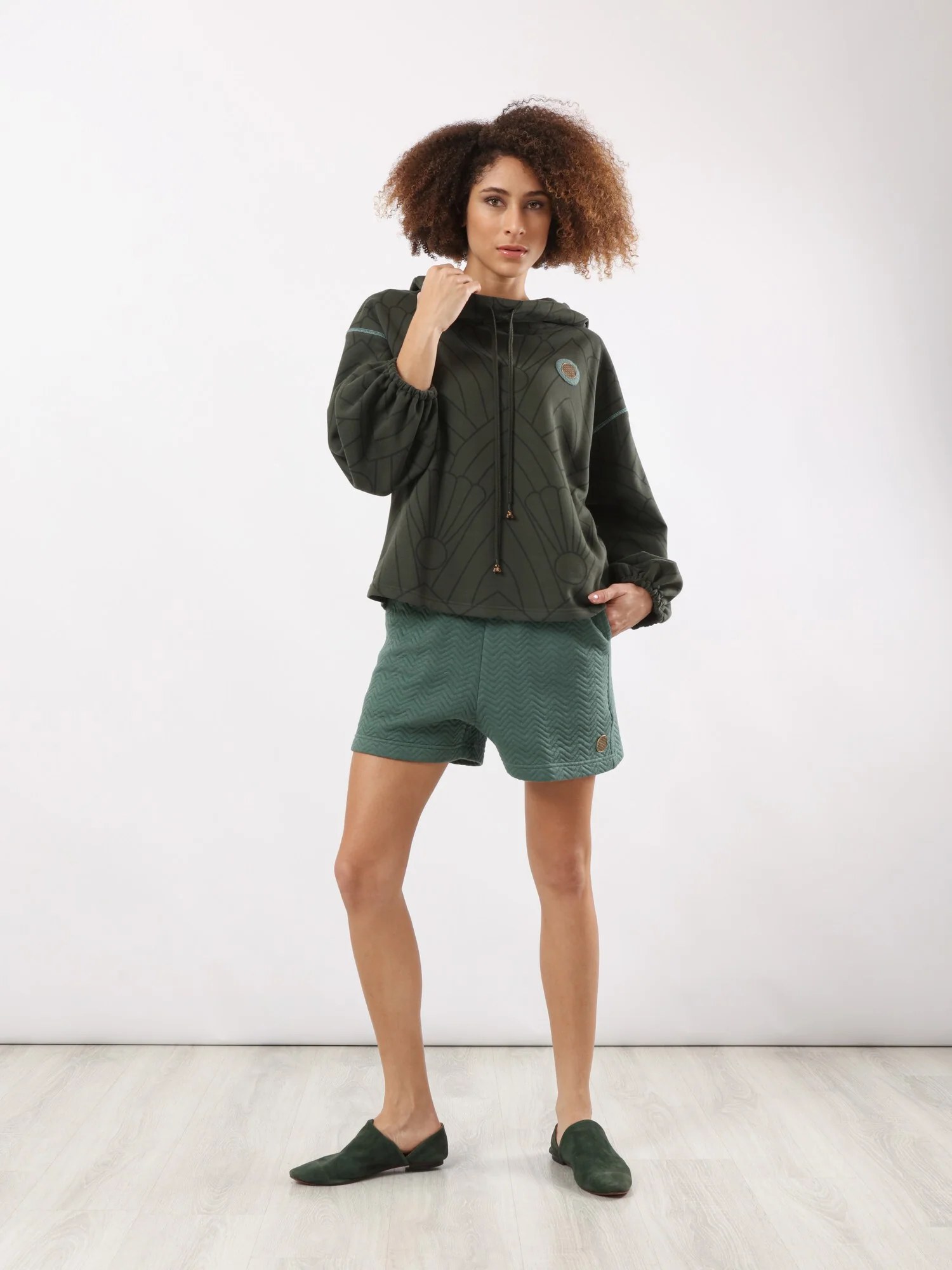 Quilted shorts