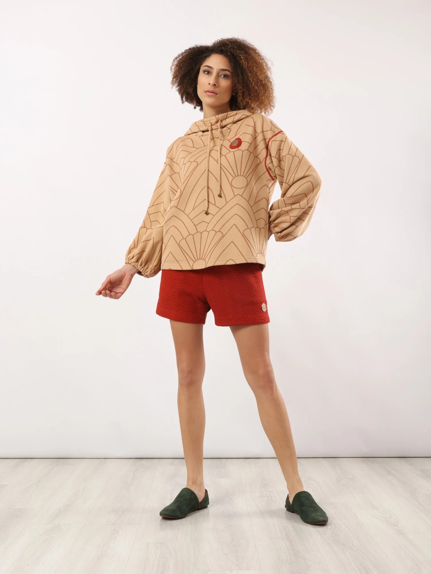 Quilted shorts