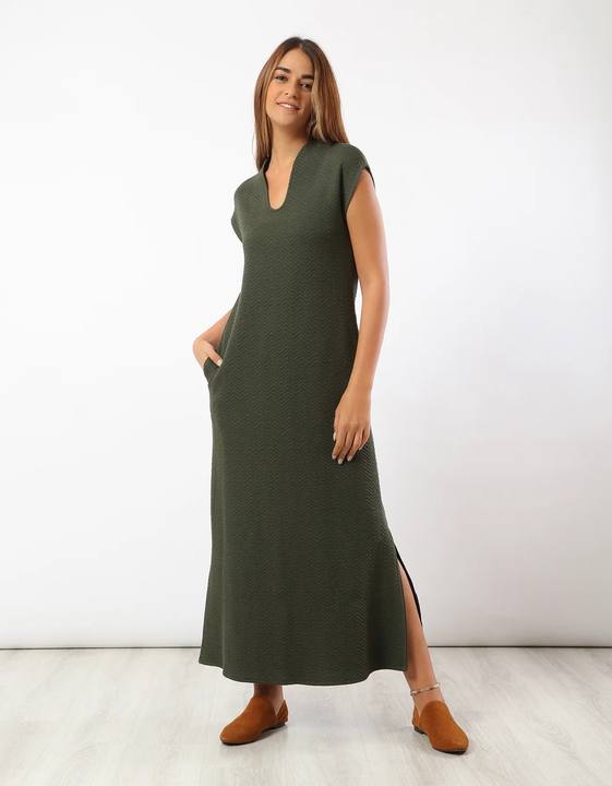 Long quilted dress