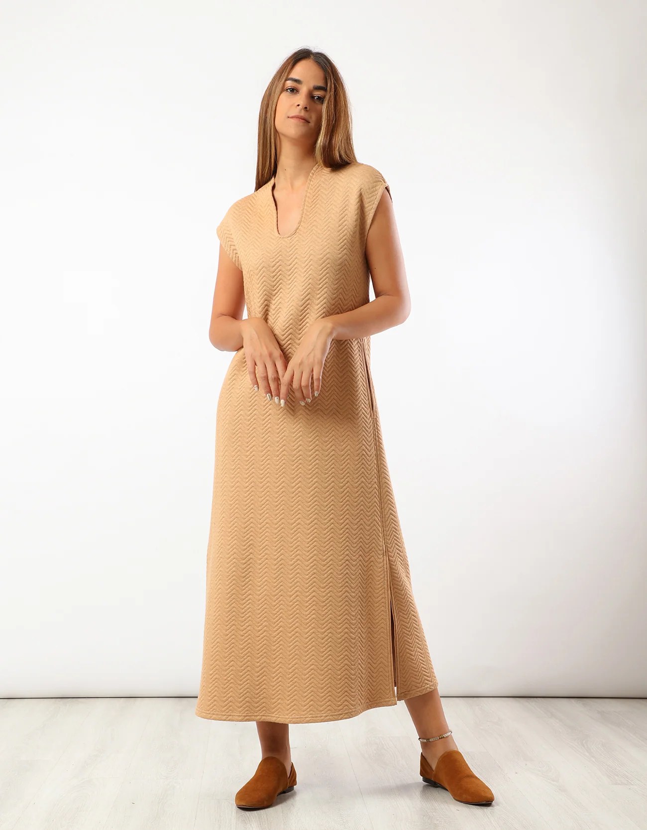 Long quilted dress