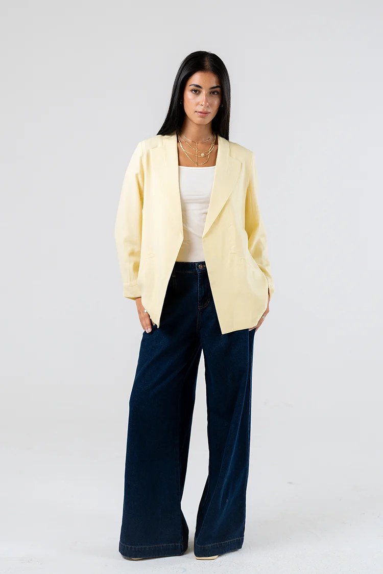 Classic Linen Blend Blazer