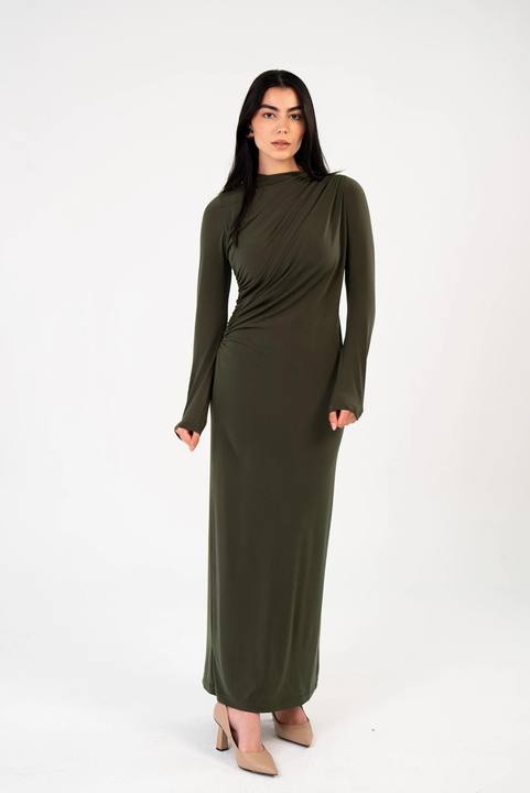 Sided Drape Dress