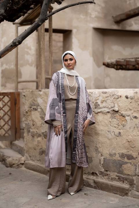 Printed Cardigan