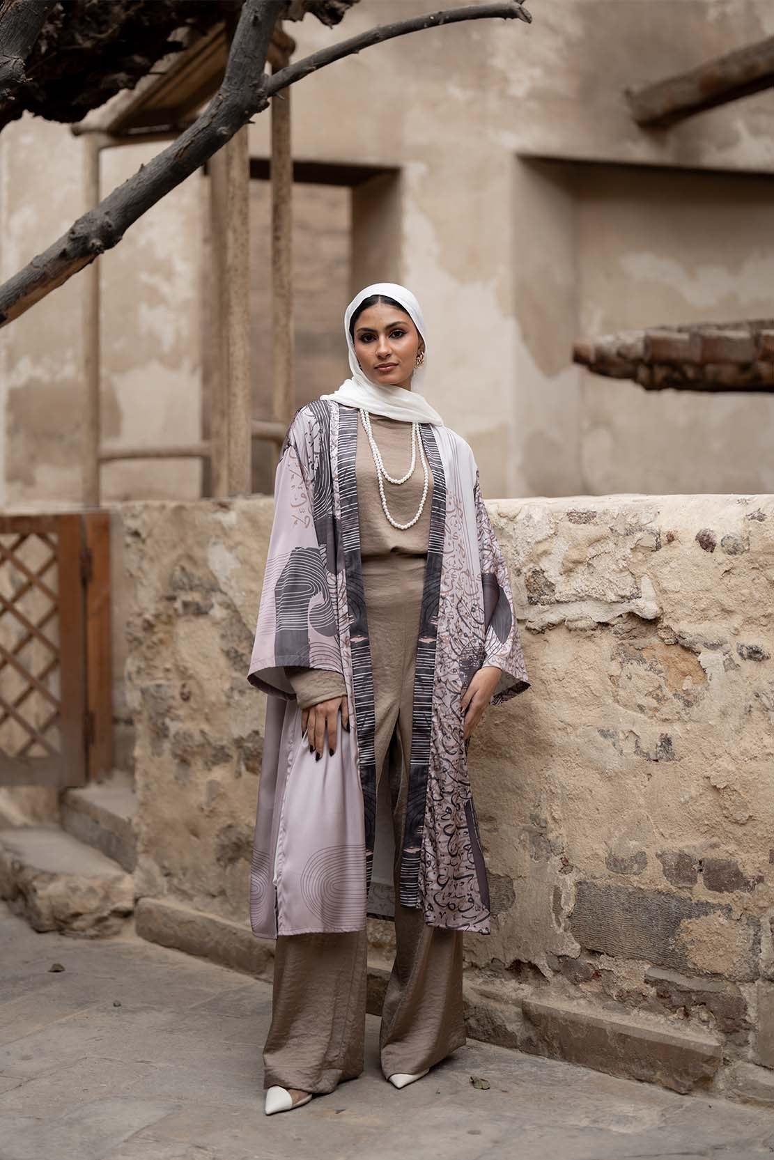 Printed Cardigan