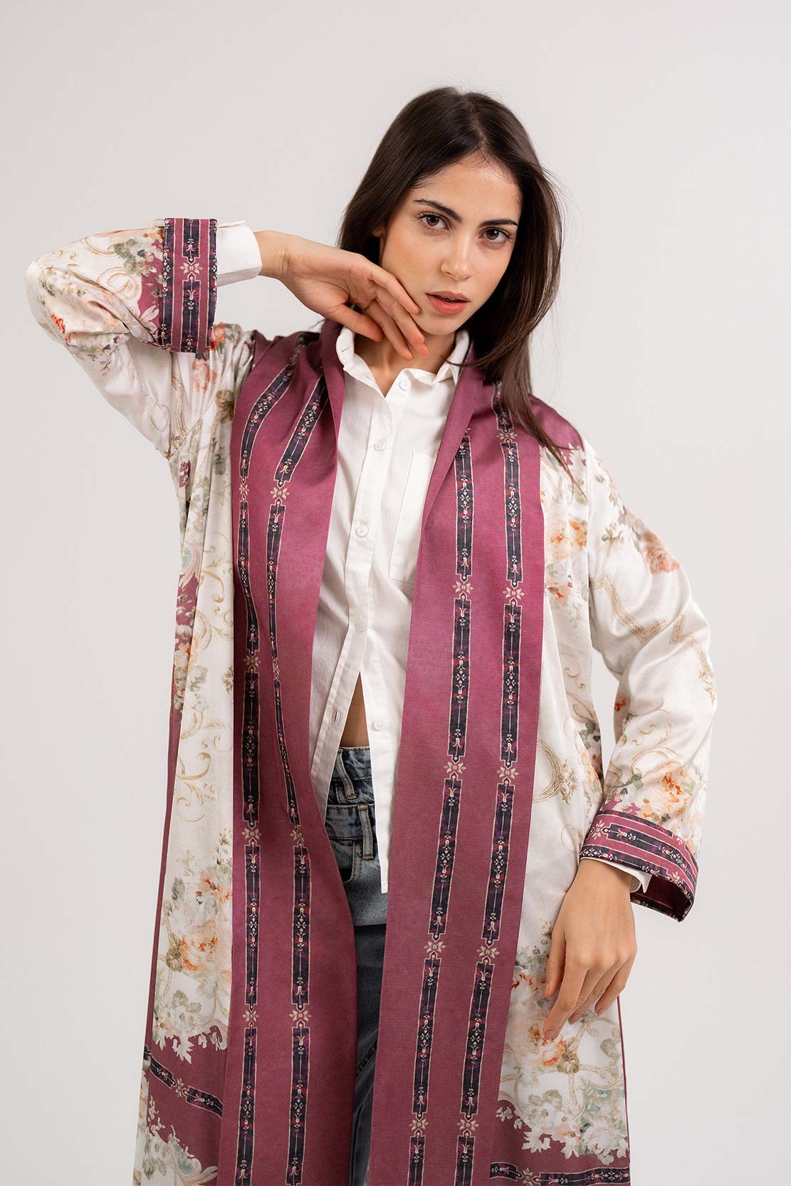 Printed  Cardigan