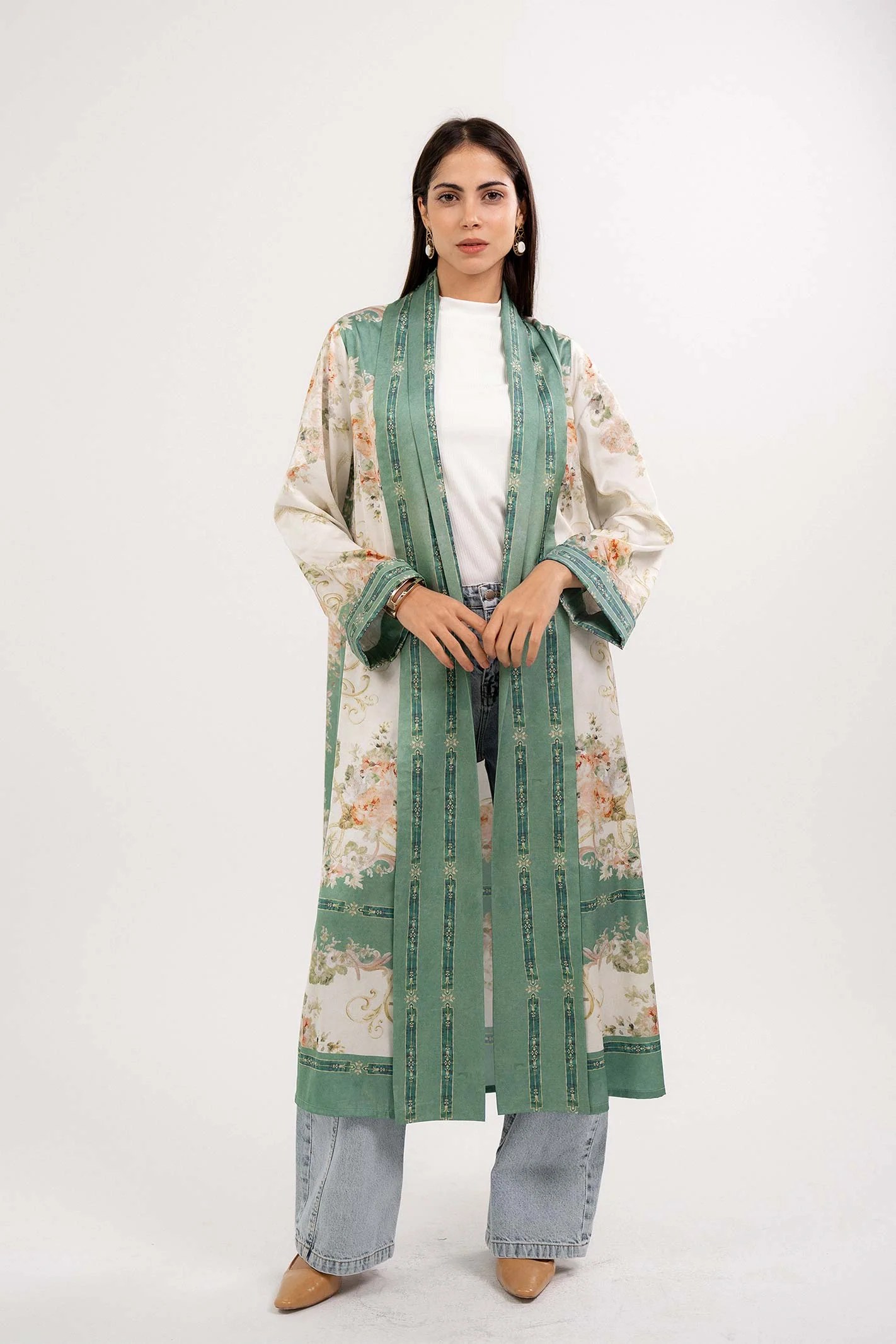 Printed  Cardigan