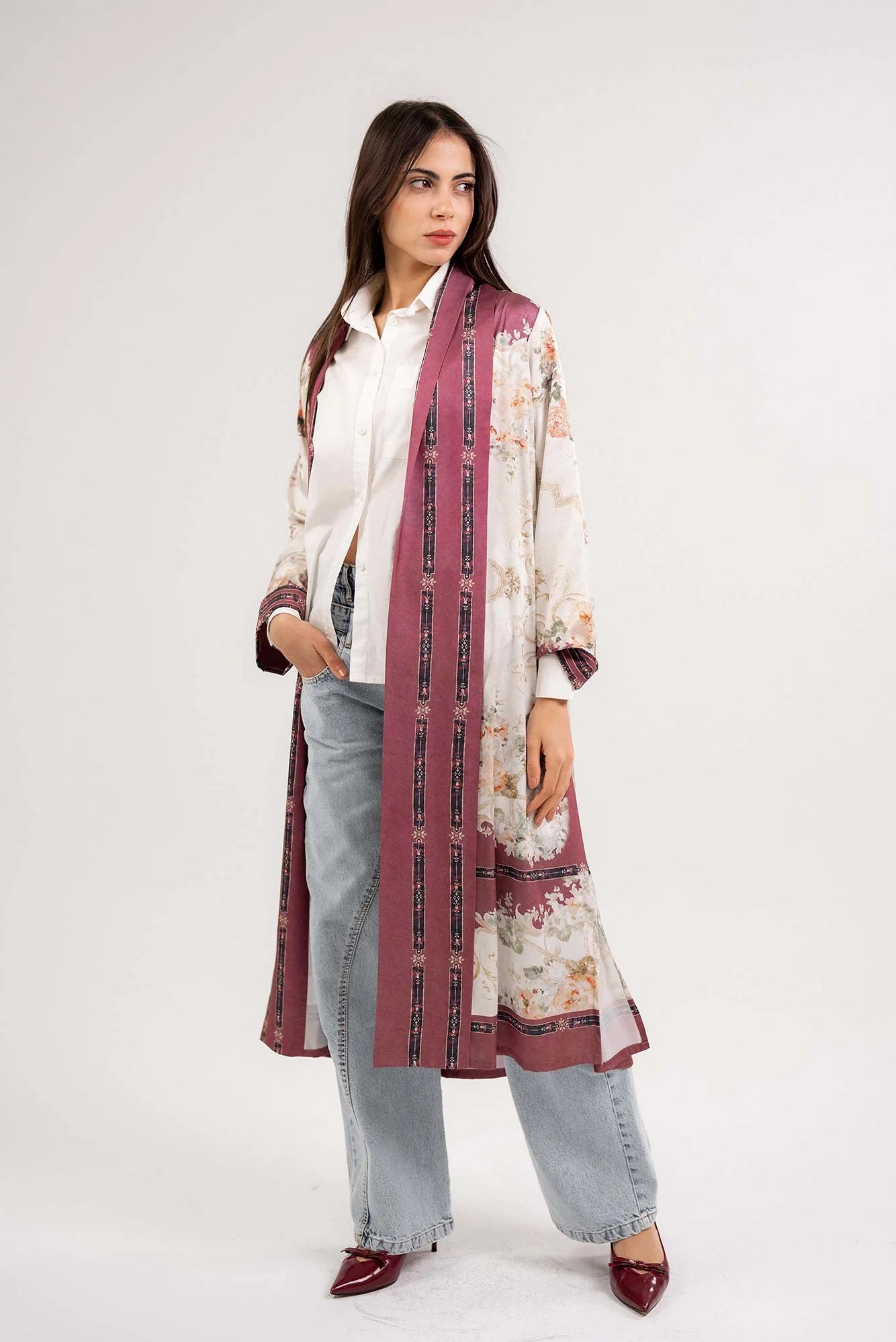 Printed  Cardigan