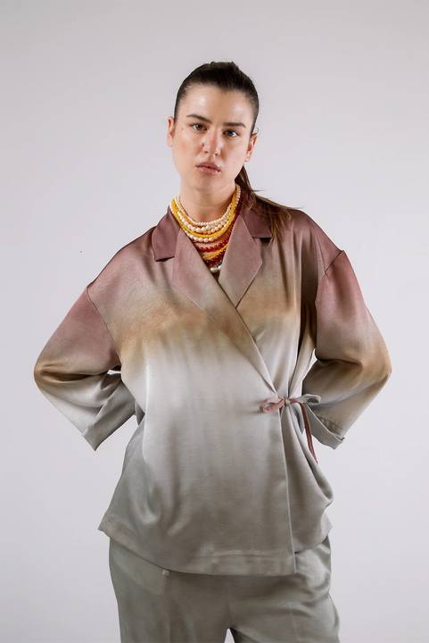 Ombre Wrap Top